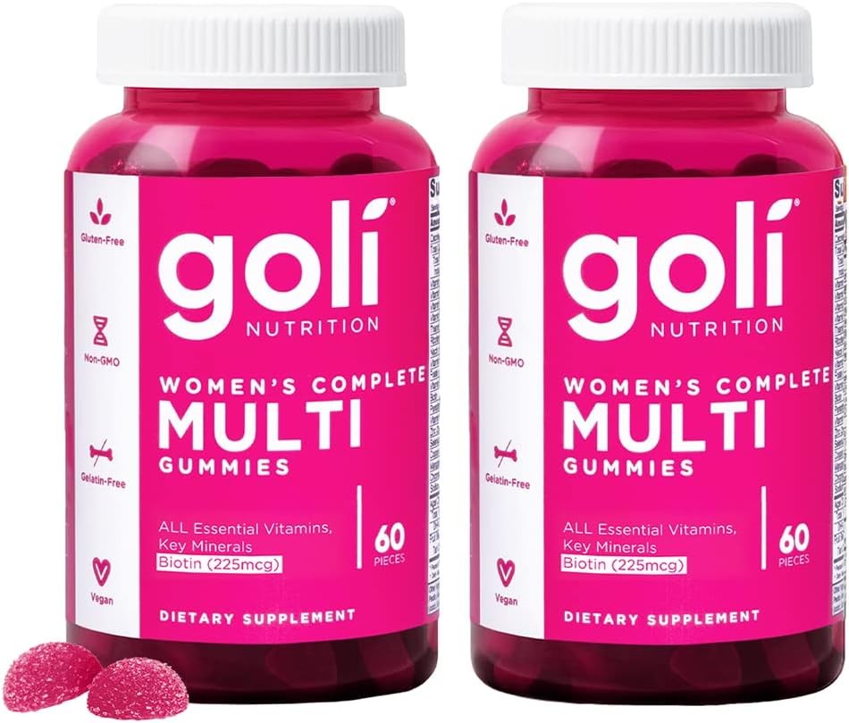 Goli Women’s Multi Gummies – Complete Daily Multivitamin 60 Count (2 Pack)