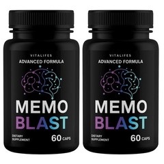 (2 pack) Memo Blast Capsules – MemoBlast Brain and Memory Support Formula 60ct