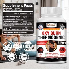 120pcs Oxy Burn Thermogenic-L-Carnitine-Appetite Control,Weight Loss, Fat Burner