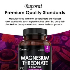 Magnesium Threonate Complex 120pcs,Help Maintain Muscle Function and Bone Health