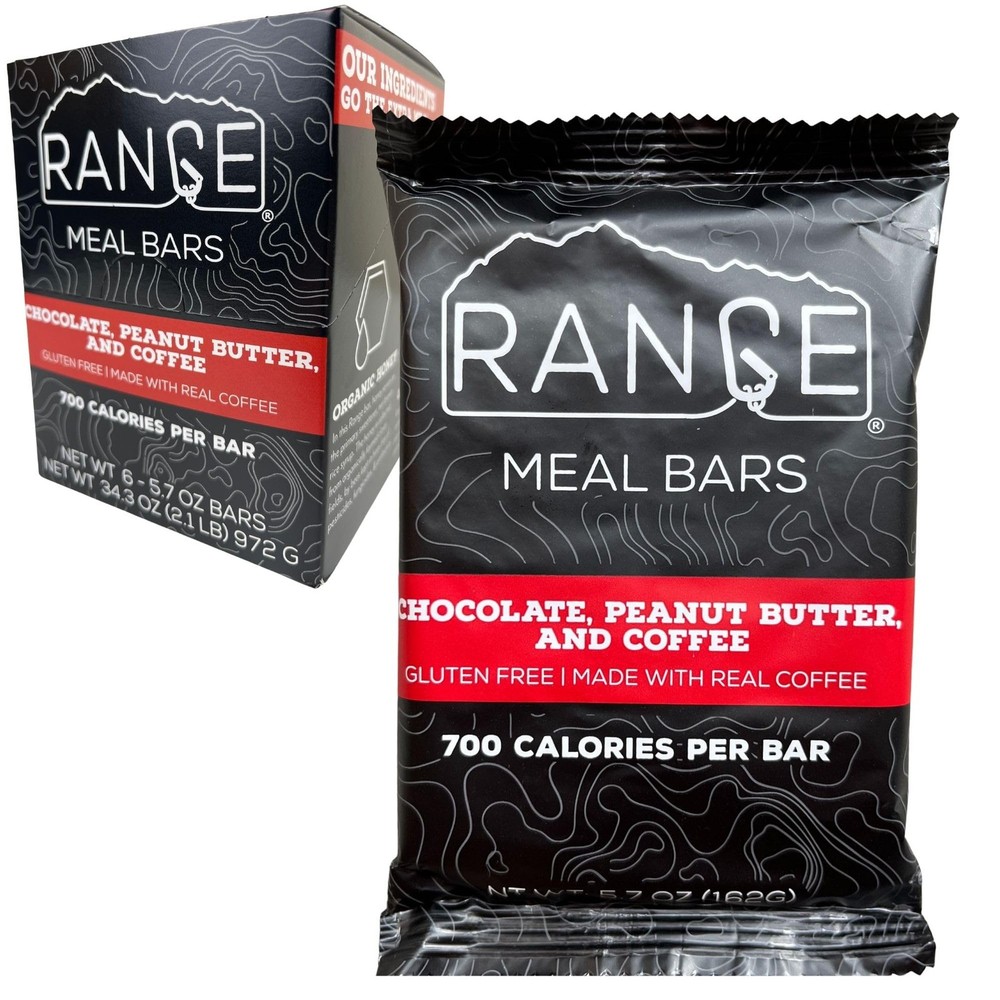 Range Meal Bar – High Calorie Meal Replacement Bars – Gluten Free Bars – Backpac