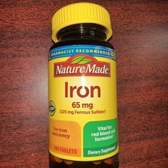 Nature Made Iron 65 mg 180 Tabs 2/2028