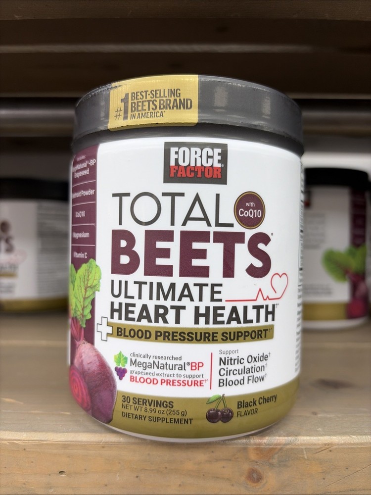 FORCE FACTOR Total Beets Ultimate Heart Health Blood Pressure🔥Black Cherry🔥