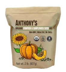 Anthony’s Organic Pumpkin and Sunflower Seed Mix, 2 lb, Gluten Free, 2 pounds