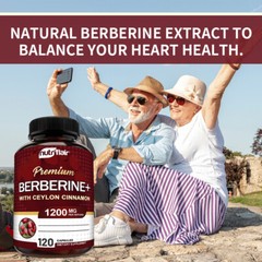 2XPremium Berberine Immunity Ceylon Cinnamon HCl Digestive System 120Capsules