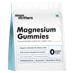 Man Matters Zinc Magnesium Gummies 30 Days | Sleep & Stress Support