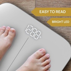 Bathroom Scale, Highly Accurate Digital Bathroom Body Scale, Measures Weight up