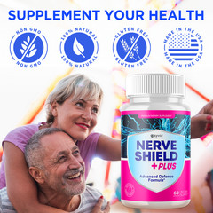 (5 Pack) Nerve Shield Nootropic All Natural NerveShield Supplement 300 Capsules