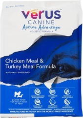 VeRUS Pet Foods Dry Dog Food Chicken,Active Advantage Formula 12lb Bag