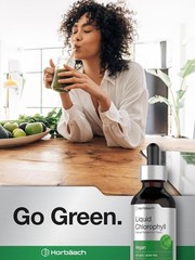 Liquid Chlorophyll Drops – 2 fl oz Supplement with Peppermint Flavor