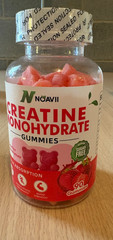 Creatine Monohydrate Gummies Strawberry 90 ct -Noavii expire 11/2026