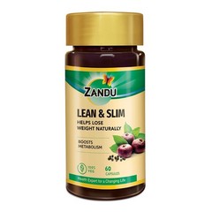 Zandu Lean & Slim | Weight Loss Support | Metabolism Booster 60 Caps | Free Ship