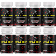 Vitruz Grow Male Performance Support, (8 Pack) Official Better Stamina Formula