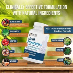 Advanced Men’s Prostate Support by Ideal Prostate Plus with Saw Palmetto, Lycope
