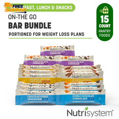 On-The-Go Variety Bundle Bars, for Weight Loss, 15 Count