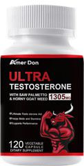 #1 Testosterone Booster Monster Test Caps, T Boost 120 Capsules Male Enhancement