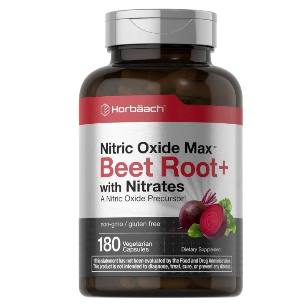 Horbäach Nitric Oxide Beet Root,for Men & Women, Vegetarian, Non-GMO