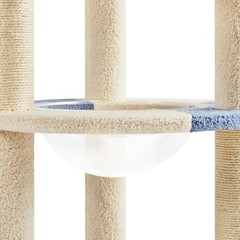 Yaheetech Cat Scratching Posts with Cat Bed,35in Cat Scratcher with 2 Scratching