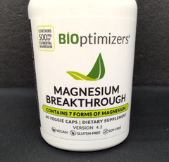 BiOptimizers Magnesium Breakthrough all 7 Forms 60 Veggie Caps 2 Pack Exp 8/2027