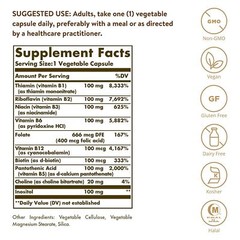 Solgar B-Complex “100” 250 Vegetable Capsules