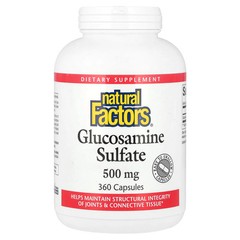 2 X Natural Factors, Glucosamine Sulfate, 500 mg, 360 Capsules