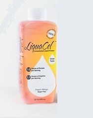 LiquaCel Protein Supplement, Peach Mango 32 oz. Bottle Ready to Use, 1 Count