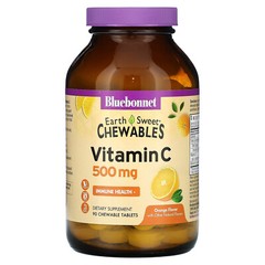 EarthSweet Chewables, Vitamin C, Orange, 500 mg, 90 Chewable Tablets