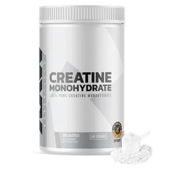 RAW Nutrition Creatine Monohydrate Powder, 510g, 100 Servings, Unflavored