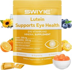3PCS Swiyie Lutein Gummies – Eye Vitamin and Mineral Supplement with 20mg Lutein
