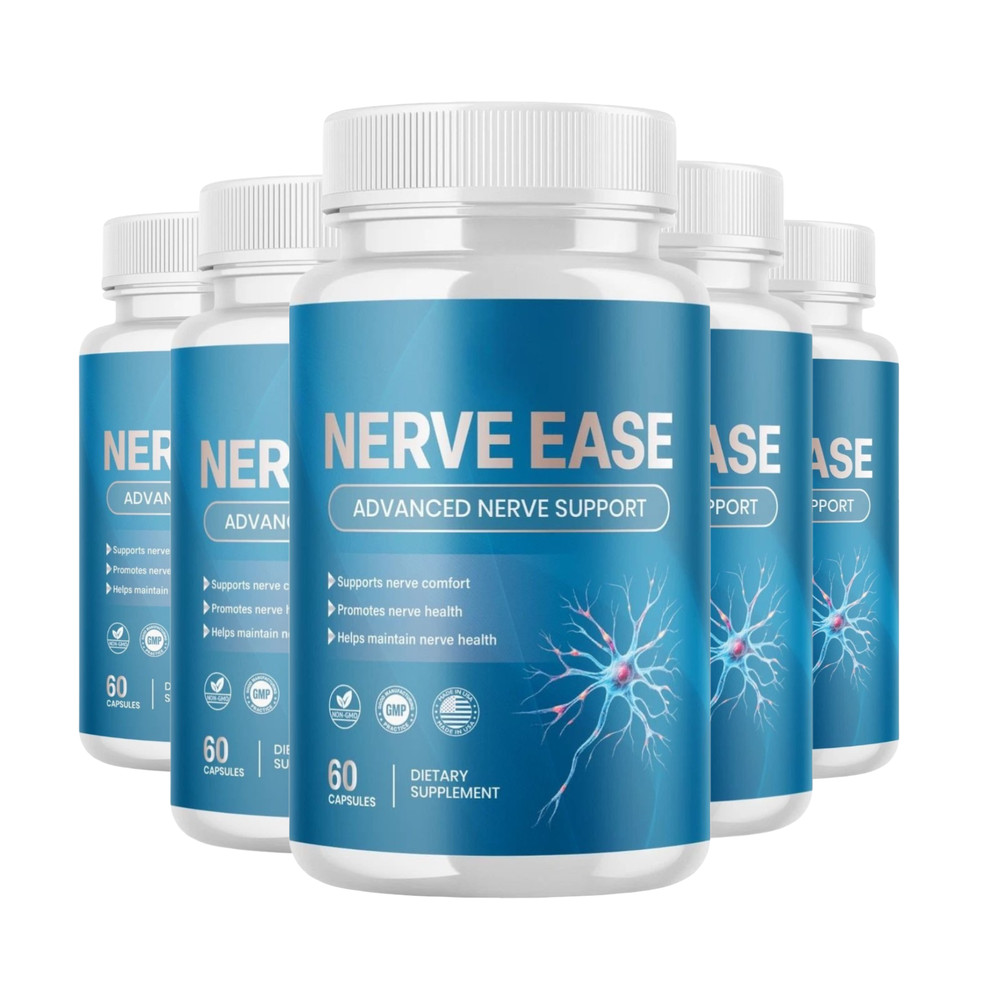 5-Pack Nerve Ease Capsules – NerveEase Nerve Health Support Capsules – 300 Caps