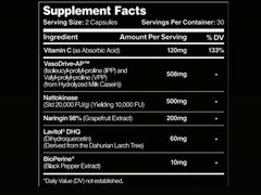 Leviathan Nutrition Hemo Flow Supplement with Nattokinase for Nitric Oxide