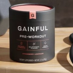 Gainful Pre-Workout-Strawberry Lemonade-3.2 oz Exp 08/2027