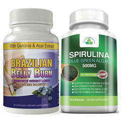 Brazilian Belly Weight Management & Spirulina Algae Immune Support Supplement
