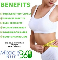Miracle Burn 360 Weight Loss Supplement Pills – Decreases appetite and fat FAST