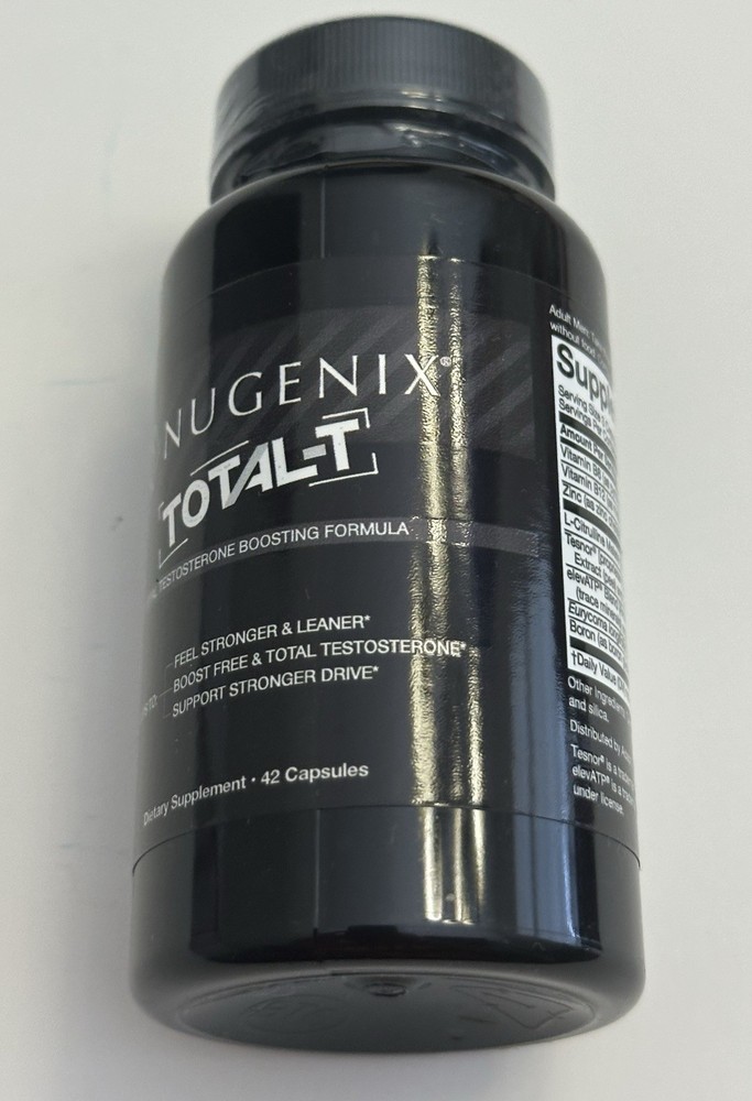 Nugenix Total-T Testosterone Booster – 42 Capsules Free Shipping Expires 8/2026