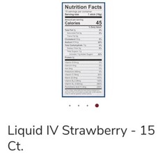 Liquid IV Hydration Electrolyte Powder Drink Mix Strawberry15x0.56oz EXP:07/2024