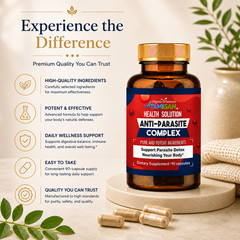Intestinal Parasite Cleanse Detox Dietary Capsules Supports Digestion Natural 90