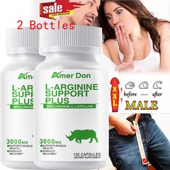 Nitric Oxide Booster Supplement – L-Arginine, L-Citrulline 1920mg – 2x120Tablets