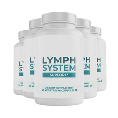 5-Pack Lymph System Support Capsules, Supports Healthy Lymph Support-300 Capsule