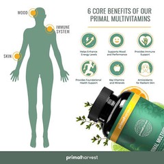 Harvest Primal Primal Multivitamin – Minerals – Energy Immune Brain Heart Health