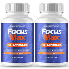 Focus Max Supplement Pills, Focus Max Capsules for Brain Health (2 Pack)