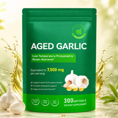 Best Aged Garlic Extract, 300 Softgels, 7500mg Odorless | Heart & Immune Pack 1