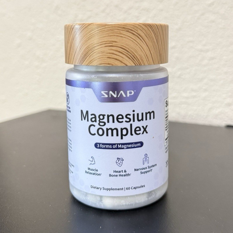 SNAP Magnesium Complex 400mg 60 Capsules Bisglycinate Citrate Oxide Support