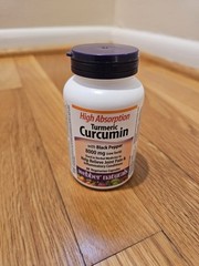 Webber Naturals Turmeric Curcumin with Black Pepper 8000 mg (raw herb), 60 Caps