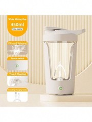 14oz Electric Protein Shaker Bottle, USB Rechargeable Protein Shake Mixer, Porta