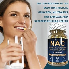 N-Acetyl-L-Cysteine (NAC) 1,200mg Capsules – Dietary Supplement – 120 Count 1