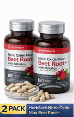 2 Pack Beet Root Capsule Supplement Pills 180 Total Count, Nitric Oxide