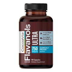 CocoaVia Ultra 750mg Cocoa Flavanols – Heart & Brain Support, Memory & Blood …