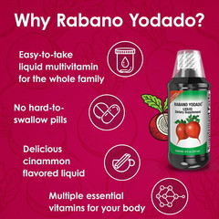 Menper Rabano Yodado Nutritional Liquid Supplement – 8 fl oz (3-Pack)
