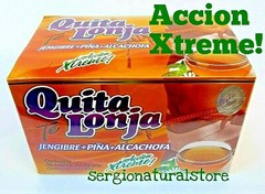 2 Boxes Te Quita Lonja Tea Jegibre + Piña 60 Bags Accion Xtreme! 100% Efectivo